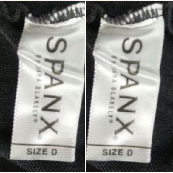 LOT OF 2 Spanx High Waist Shaping Sheers Size D Black Sheer Control Top - Picture 3 of 7